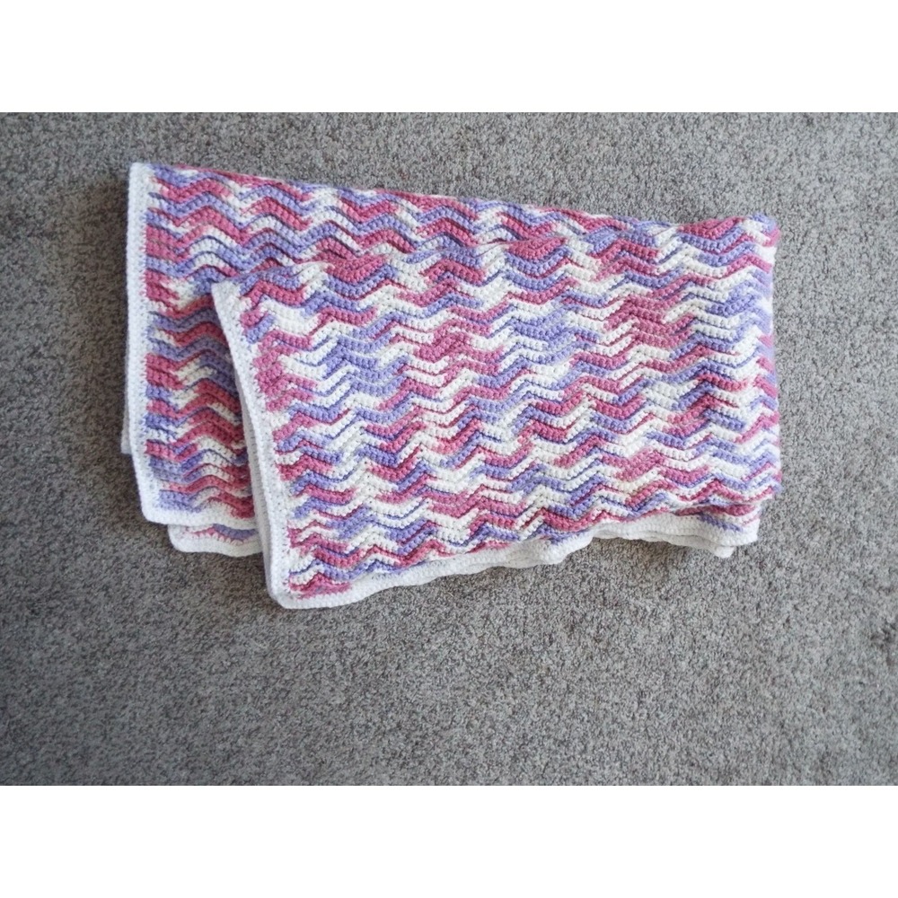 #3 - Afghan Crochet Blanket Multicolored 56"L x 50"W